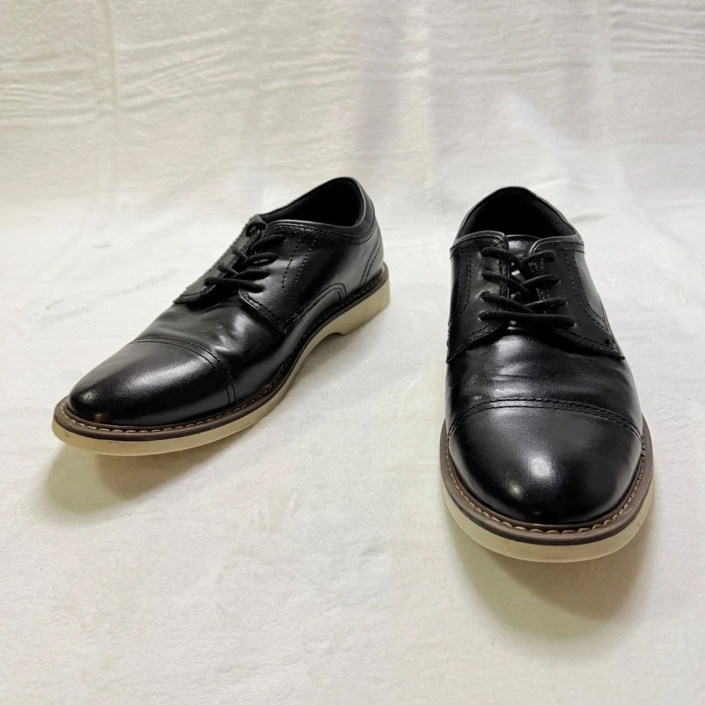 Alfani Theo Oxford Cap Toe Black Memory Foam Dress Shoes Size 8M